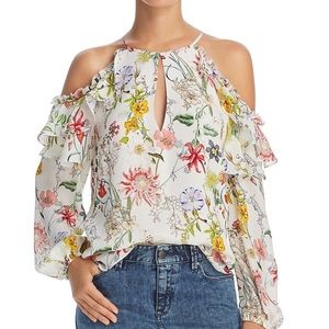 Parker Floral Cold Shoulder Blouse - Multicolor